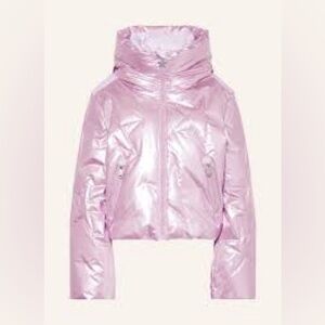 Goldbergh Glamstar metallic down ski jacket size 4 sweet lilac lavender